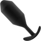 b-Vibe Snug Plug 5 XXL Silicone Weighted Butt Plug - Black