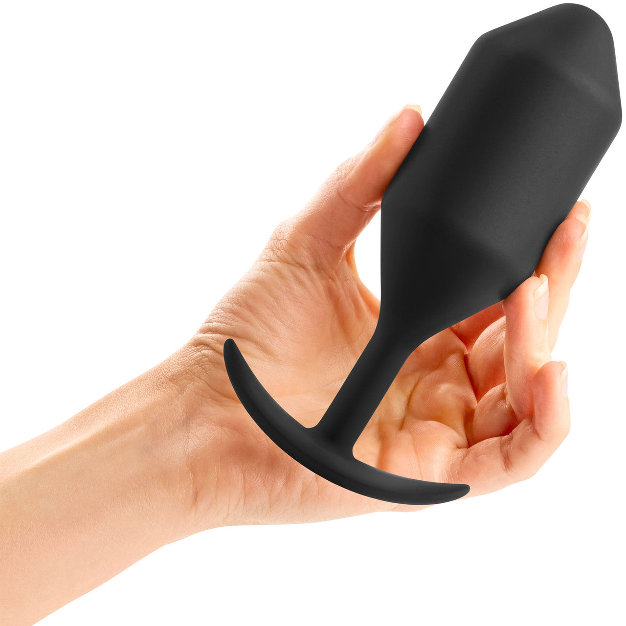 b-Vibe Snug Plug 5 XXL Silicone Weighted Butt Plug - Black