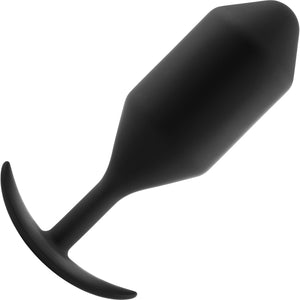 b-Vibe Snug Plug 5 XXL Silicone Weighted Butt Plug - Black