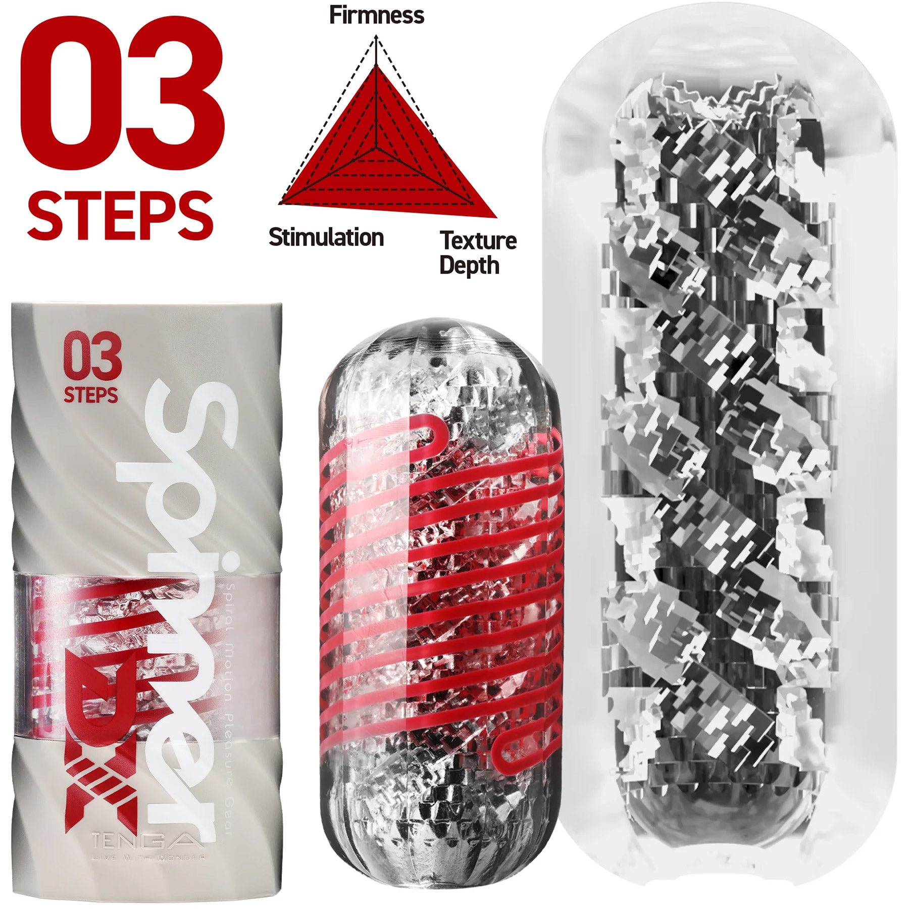 Tenga Spinner DX Steps 03 - Feature Graphic