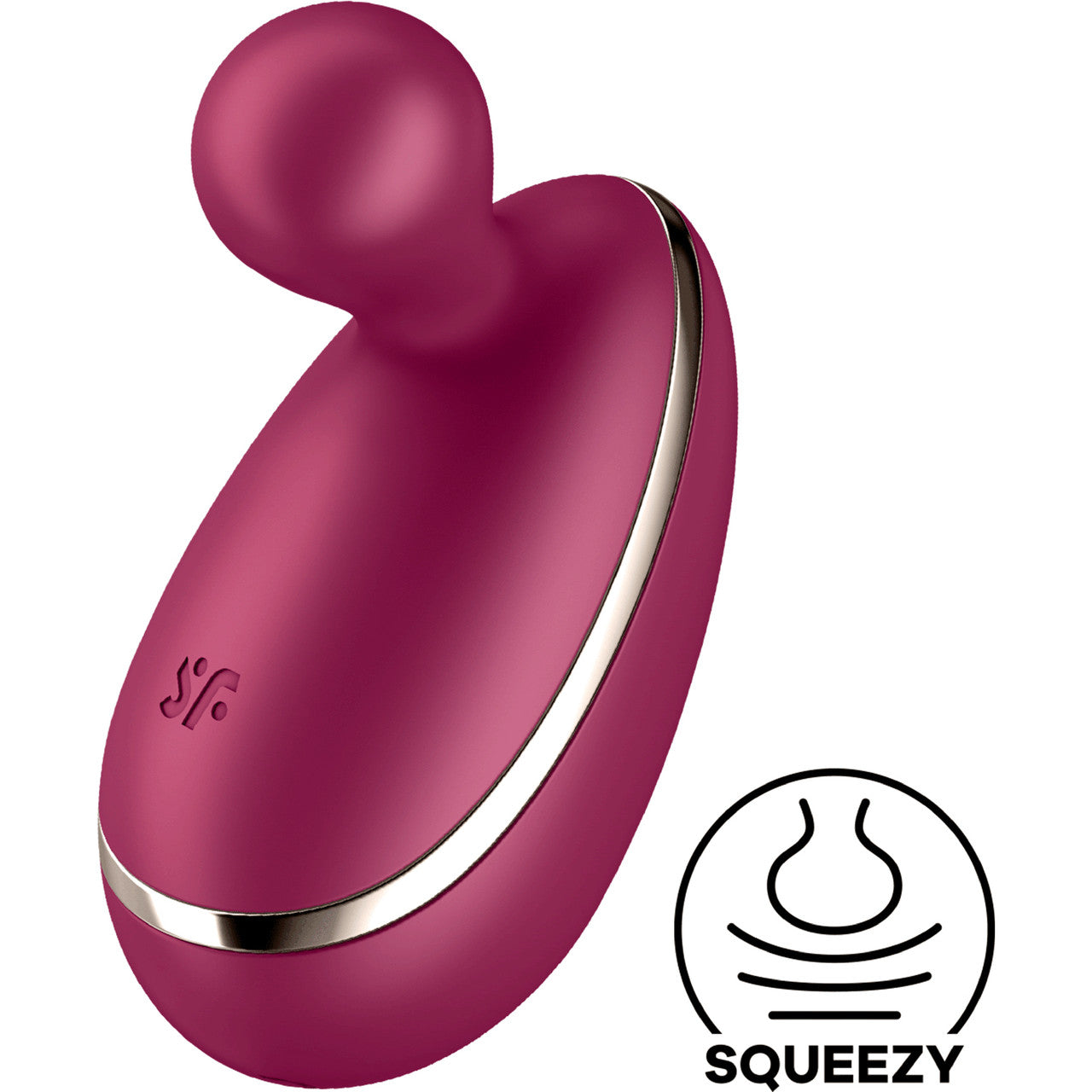 Satisfyer Spot On 1 Silicone Rechargeable Waterproof Clitoral Stimulator - Bordeaux