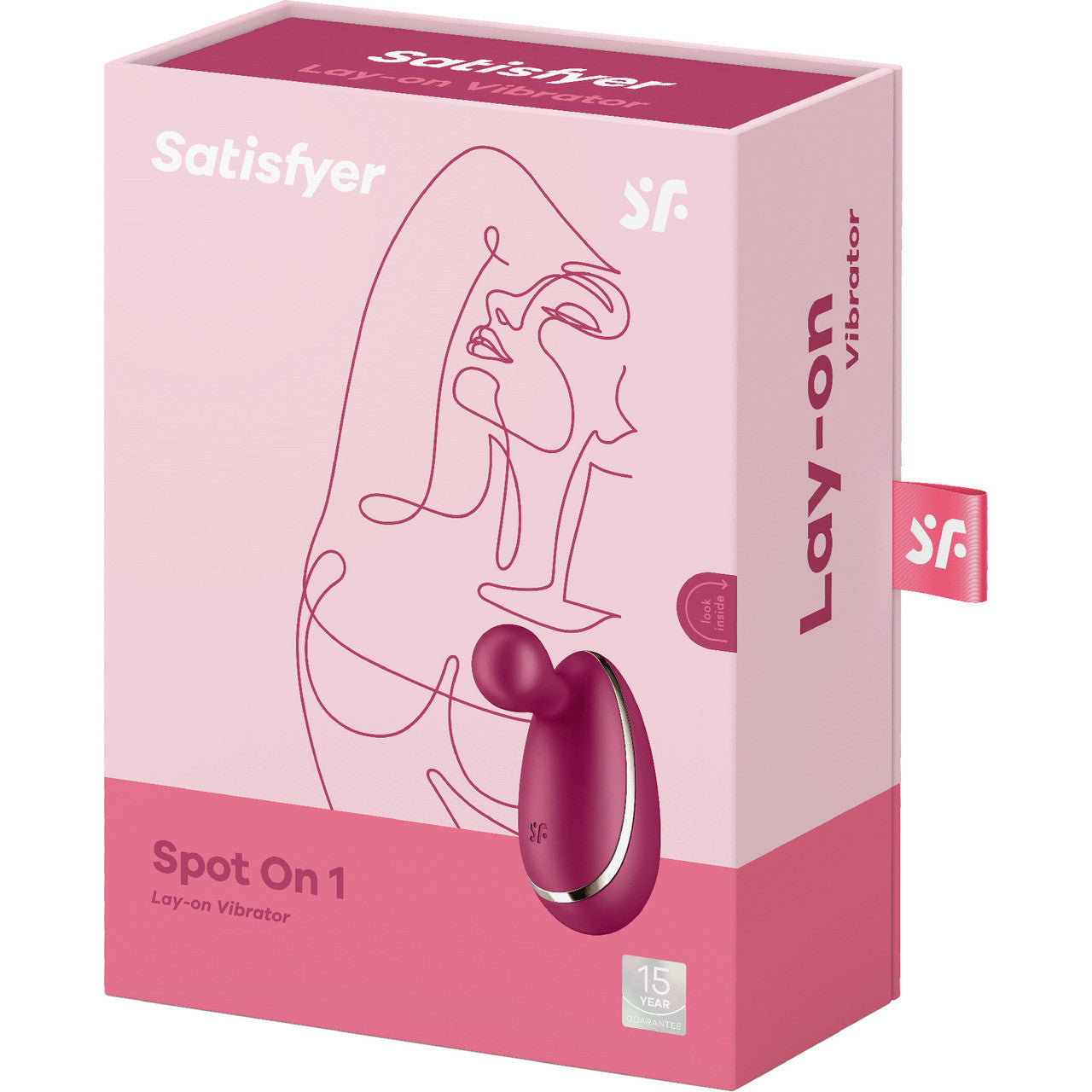 Satisfyer Spot On 1 Silicone Rechargeable Waterproof Clitoral Stimulator - Bordeaux