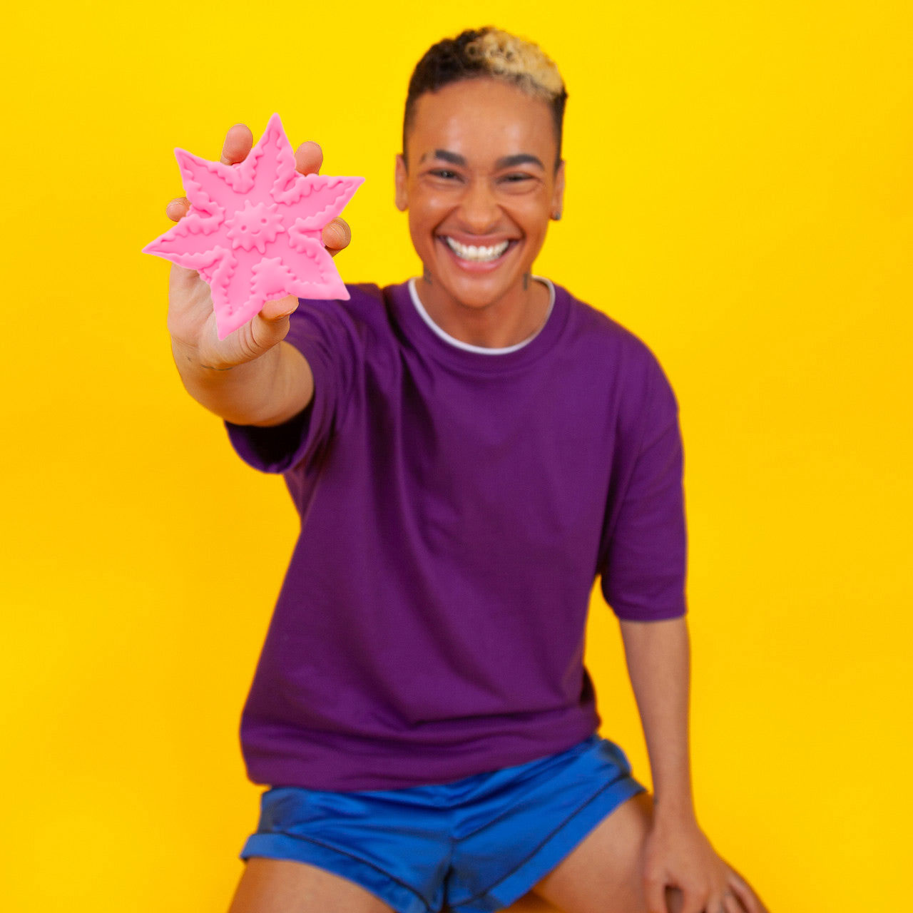 Starsi Silicone Rechargeable Waterproof Vibrator By Cute Little Fuckers - Rose