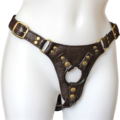 Aslan Steam Punk Jaguar Brown Leather Harness