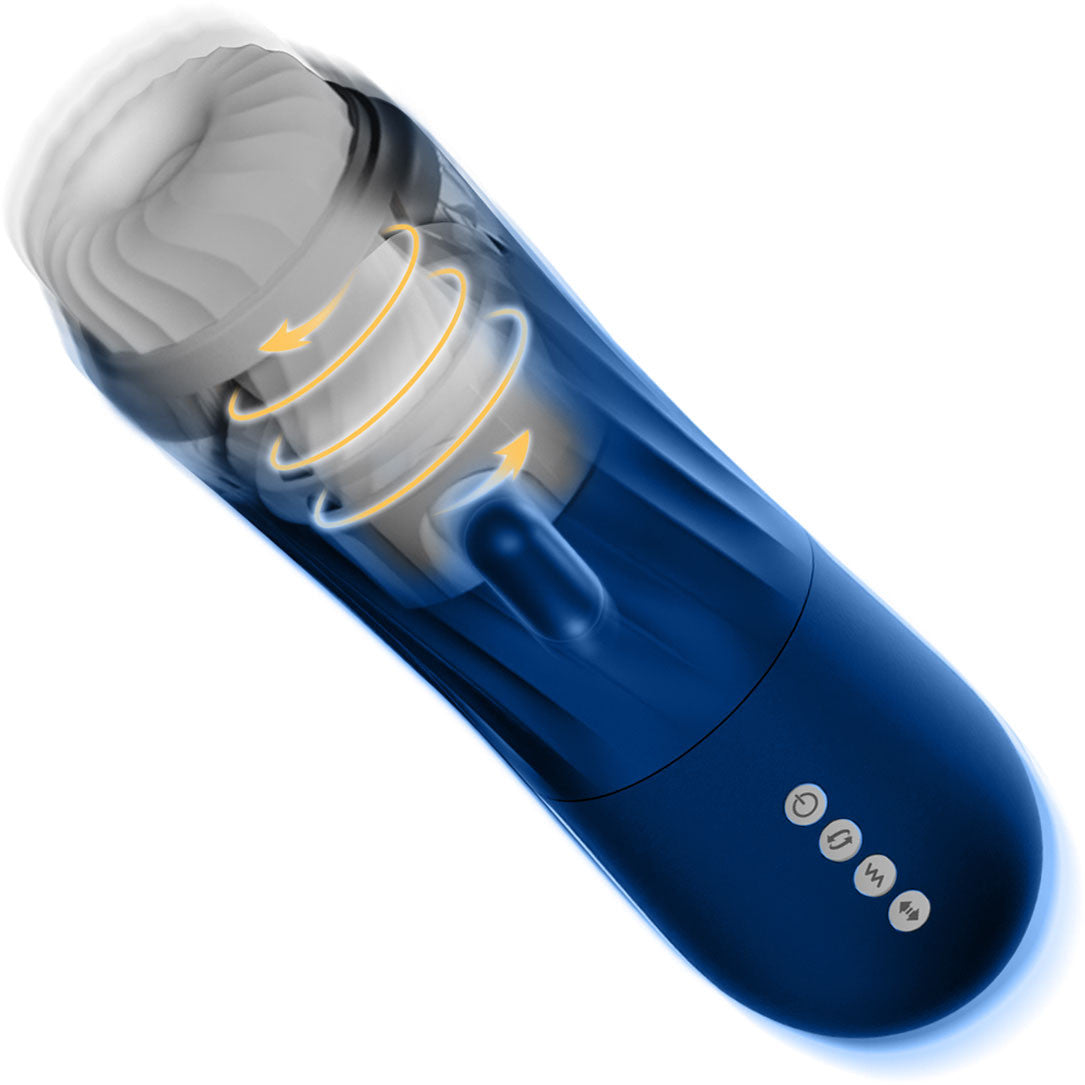 Tracy’s Dog Steelcan Automatic Stroker Penis Masturbator - Blue