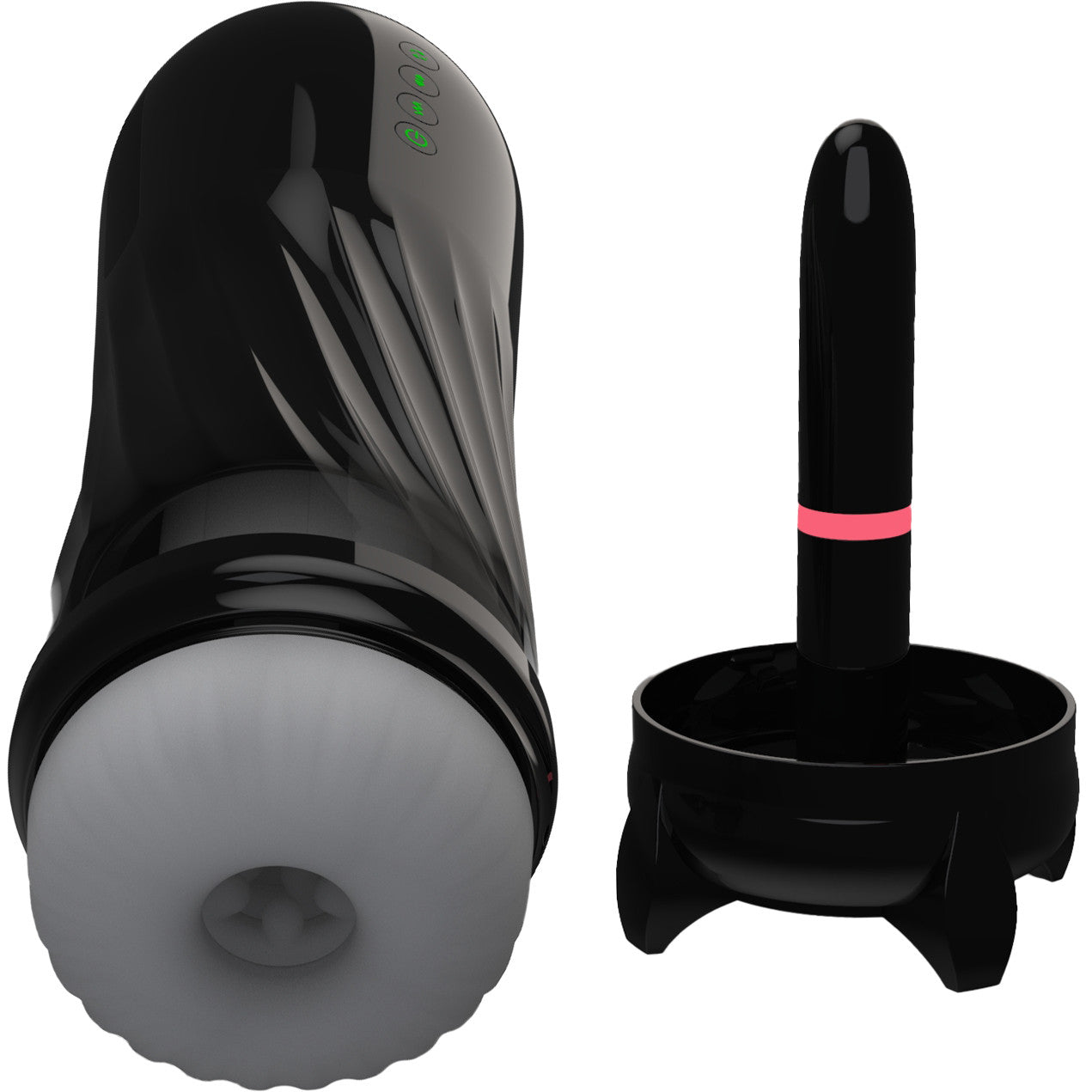 Tracy’s Dog Steelcan Automatic Stroker Penis Masturbator - Black