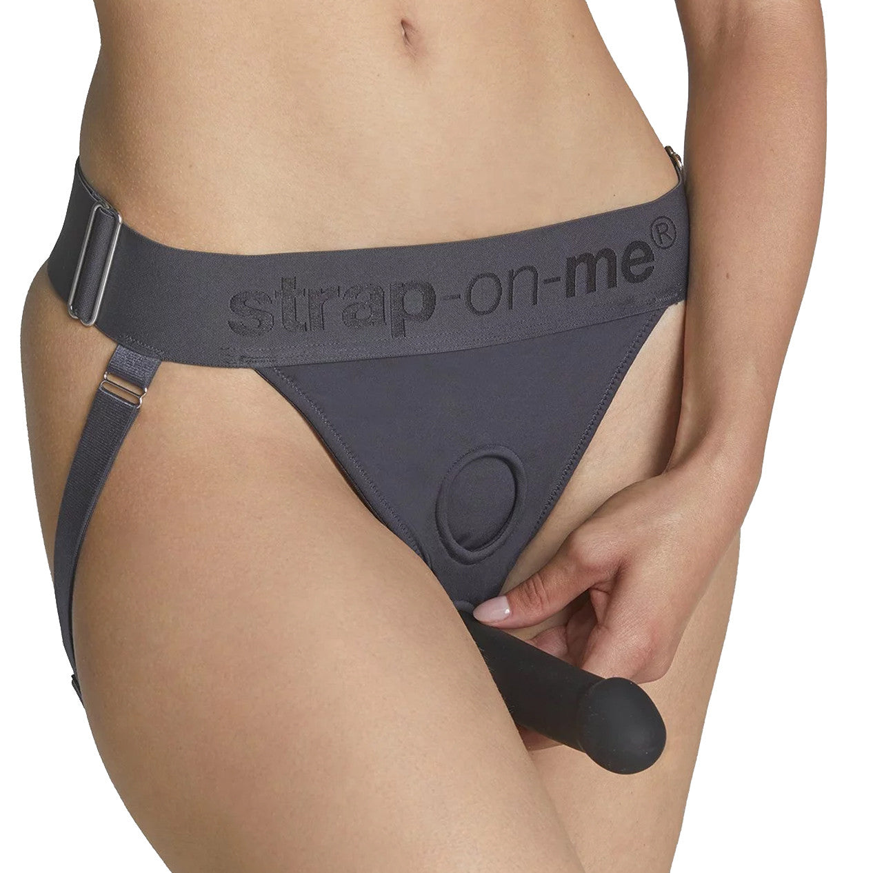 Strap-on-Me Lingerie Unique Strap-On Harness - One Size, Grey