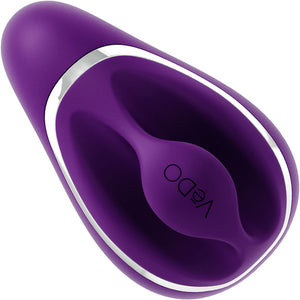 SUKI Rechargeable Sonic Silicone Clitoral Pulsating Vibrator by VeDO - Deep Purple