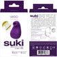 SUKI Rechargeable Sonic Silicone Clitoral Pulsating Vibrator by VeDO - Deep Purple