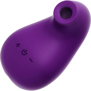 SUKI Rechargeable Sonic Silicone Clitoral Pulsating Vibrator by VeDO - Deep Purple