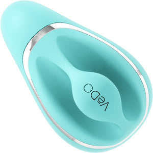 SUKI Rechargeable Sonic Silicone Clitoral Pulsating Vibrator by VeDO - Tease Me Turquoise