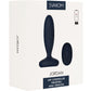 SVAKOM Jordan App Enabled Silicone Thrusting & Vibrating Anal Plug With Remote - Navy Blue