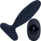 SVAKOM Jordan App Enabled Silicone Thrusting & Vibrating Anal Plug With Remote - Navy Blue