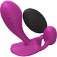 Love To Love Witty Rechargeable Silicone G-Spot / P-Spot Vibrator With Clitoral Stimulator - Sweet Orchid Magenta