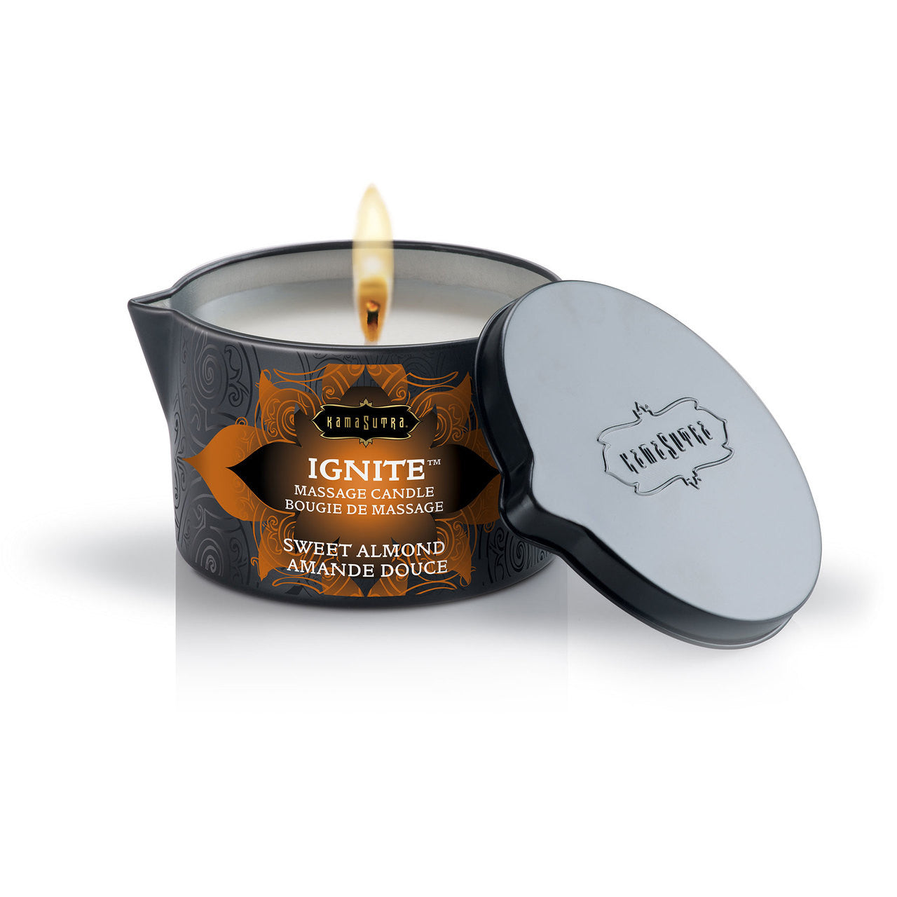 Kama Sutra Ignite Massage Oil Candle - Sweet Almond - 6 oz