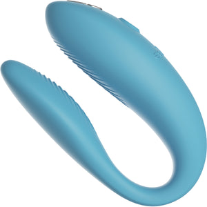We-Vibe Sync Go App Enabled Waterproof Rechargeable Couples Vibrator - Turquoise