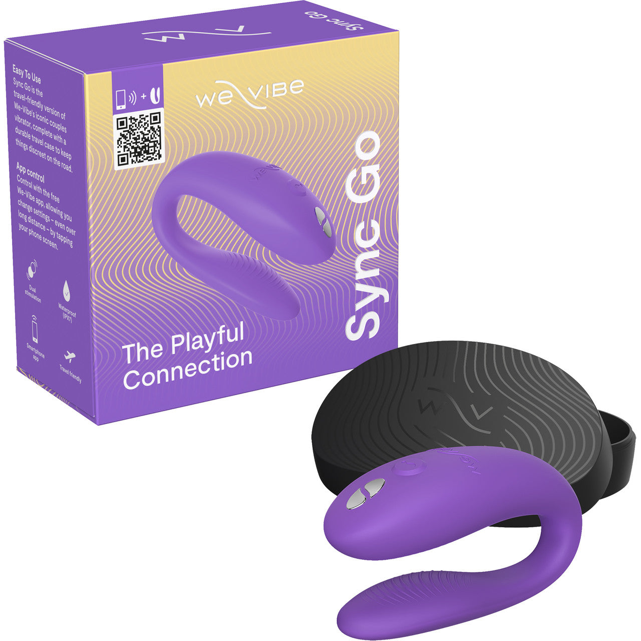 We-Vibe Sync Go App Enabled Couples Vibrator - Purple