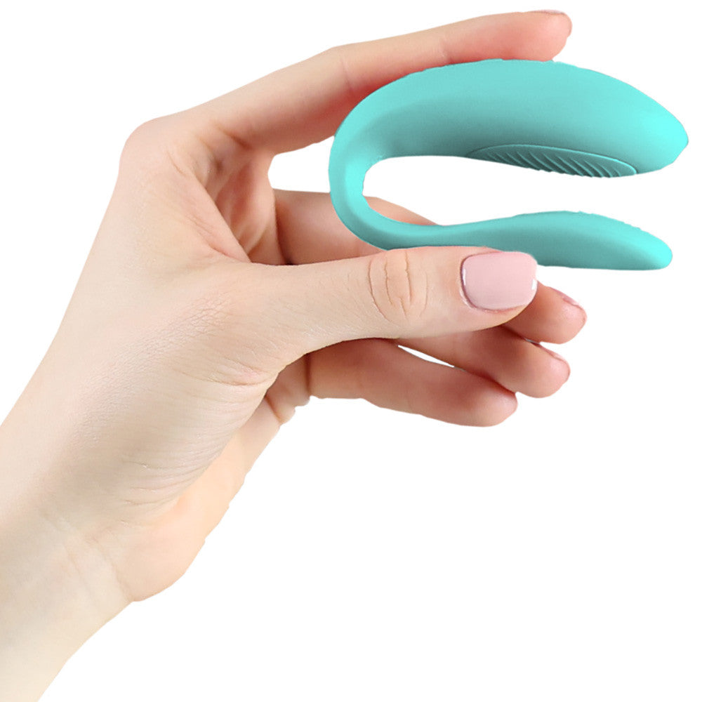 We-Vibe Sync Lite App Controlled Rechargeable Silicone Couples Vibrator - Aqua