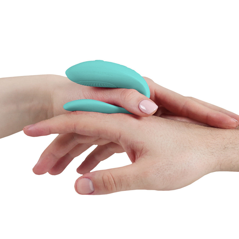 We-Vibe Sync Lite App Controlled Rechargeable Silicone Couples Vibrator - Aqua