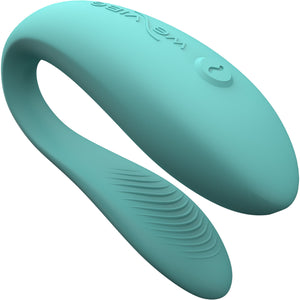 We-Vibe Sync Lite App Controlled Rechargeable Silicone Couples Vibrator - Aqua