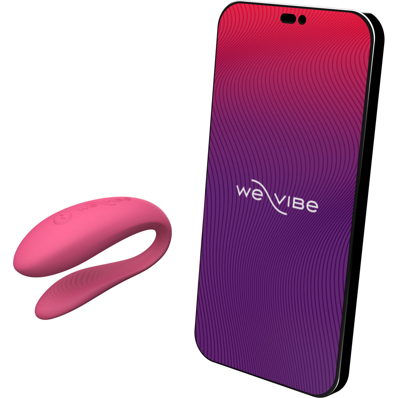 We-Vibe Sync Lite App Controlled Rechargeable Silicone Couples Vibrator - Pink