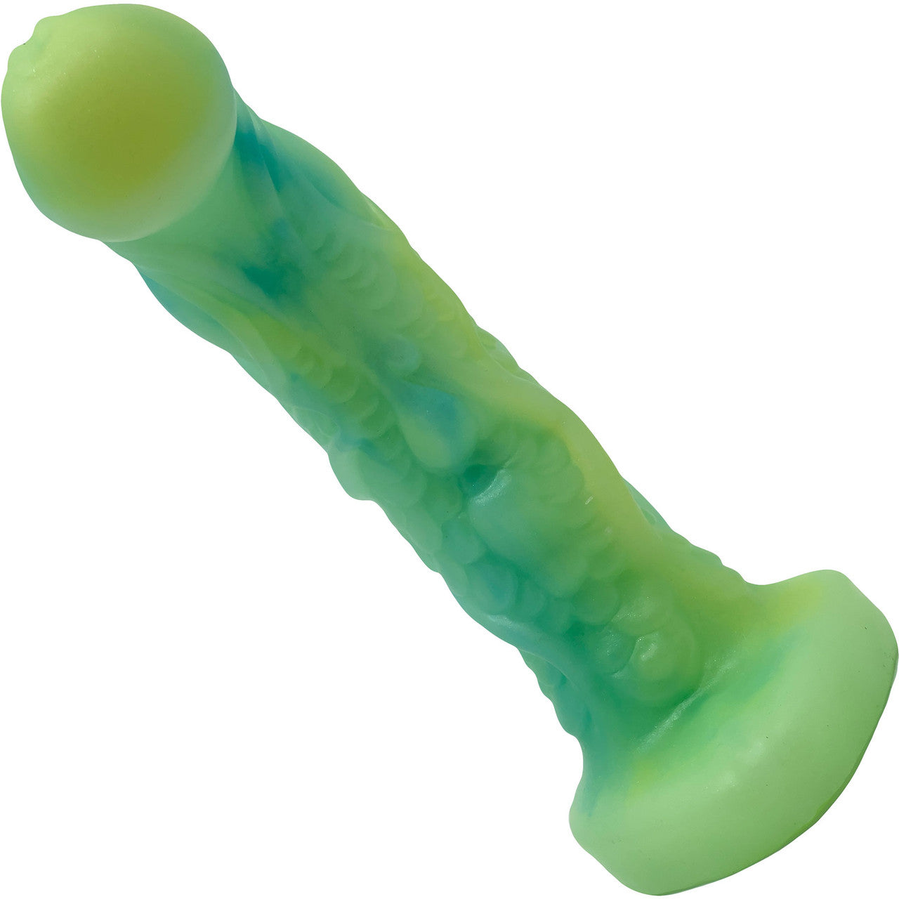 Pris Toys Talon 7.5" Dual Density Silicone Dildo - Greenglow