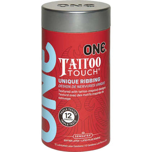 ONE Tattoo Touch Condoms - 12 Pack