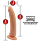 Teclis Large 8" Realistic Silicone Dildo With Suction Cup By Pleasure Engine