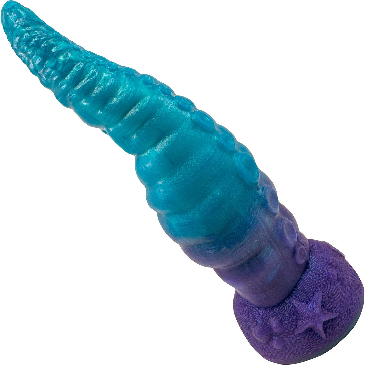 Uncover Creations The Tentacle Knot 7.9" Silicone Fantasy Dildo - Ocean Deep