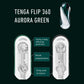 Tenga FLIP 360 Penis Masturbator - Aurora Green
