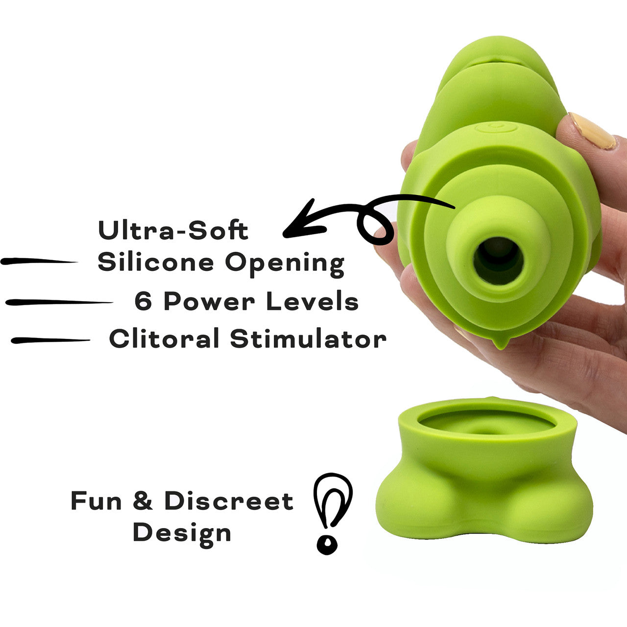 Little GOO The Suck-o-Saurus Silicone Rechargeable Clitoral Pressure Wave Stimulator