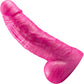 The Small Titan Platinum 6" Silicone Ultrarealistic Dildo With Balls By Uberrime - Pearl Pink