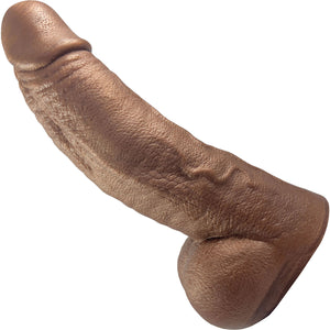 The Titan Giant Platinum Silicone Ultrarealistic Dildo By Uberrime - Chocolate