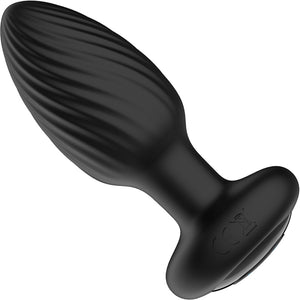 Nexus Tornado Rotating & Vibrating Rechargeable Silicone Butt Plug With Remote