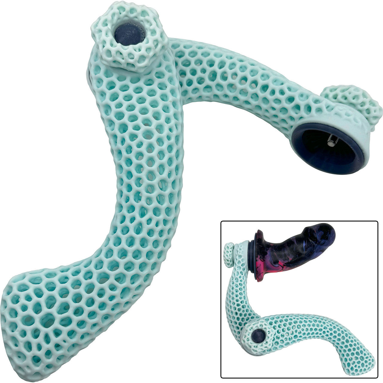 Lattice Adaptive Reach Extension Dildo Handle By TouchBot - XS