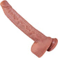 The Trucker 8.75 Inch Silicone Realistic Dual Density Dildo With Balls & Suction Cup Base By Fukena