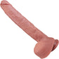 The Trucker 8.75 Inch Silicone Realistic Dual Density Dildo With Balls & Suction Cup Base By Fukena