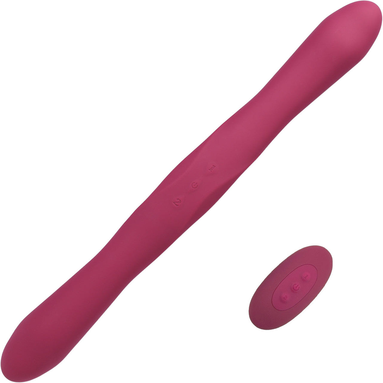 Tryst Duet Double Ended Vibrating Silicone Dildo With Remote By Doc Johnson - Berry