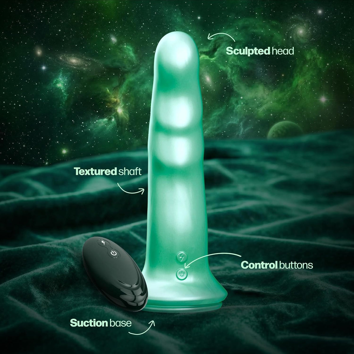 Prantis Alien Finger Thrusting & Vibrating Dildo With Remote By Tentra