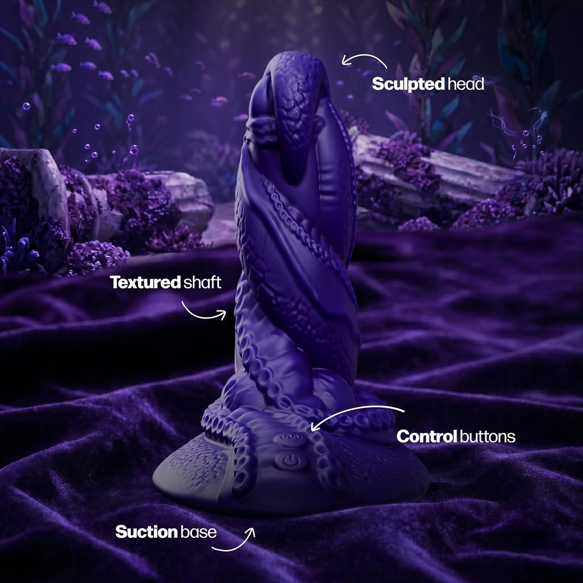 Twyss Twisted Tentacles Vibrating Silicone Grinder With Remote By Tentra
