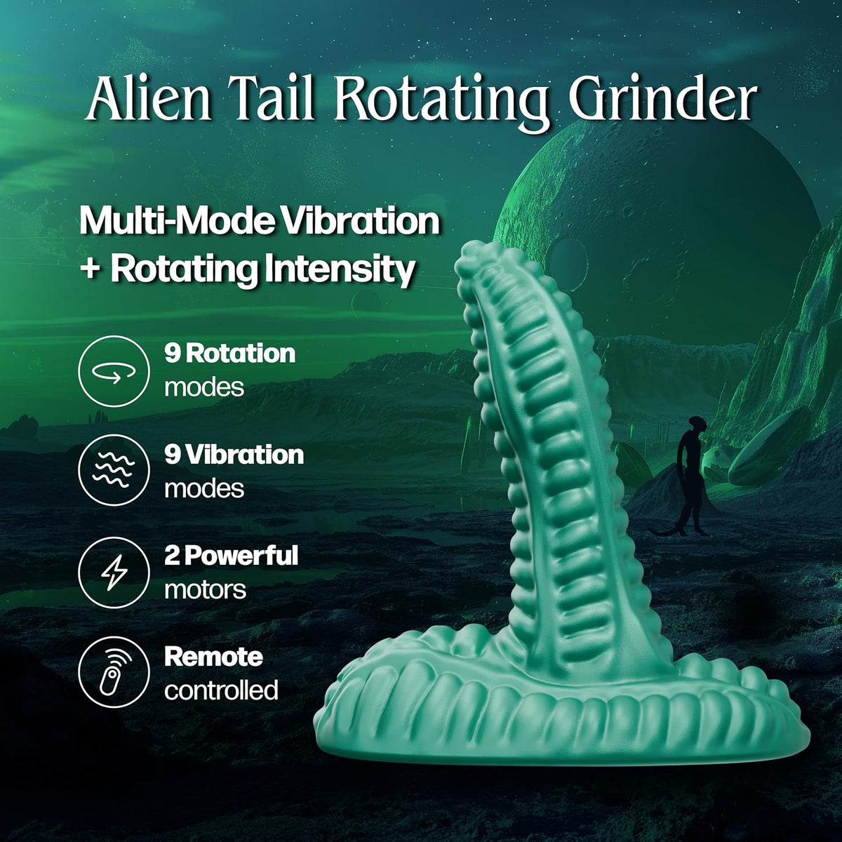 Zoryn Alien Tail Rotating Grinding Pad With Remote By Tentra