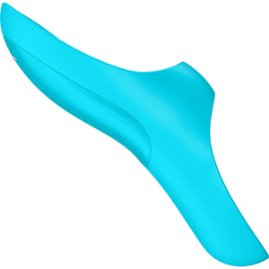 Satisfyer Teaser Rechargeable Waterproof Silicone Finger Vibrator - Blue