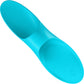 Satisfyer Teaser Rechargeable Waterproof Silicone Finger Vibrator - Blue