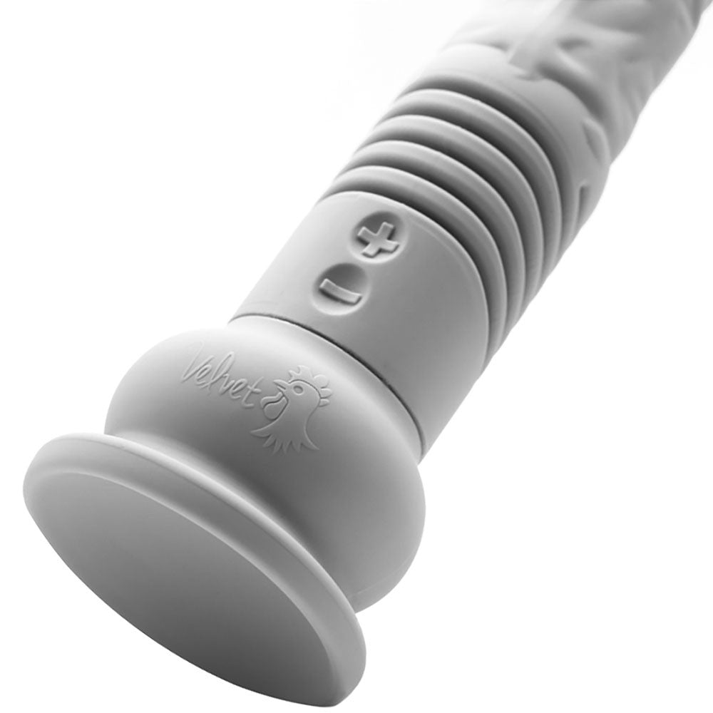 The Velvet Thruster Teddy XL Ultra Powerful Deep-Thrusting Silicone Dildo - Lilac