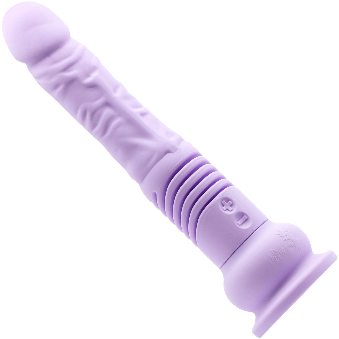 The Velvet Thruster Teddy XL Ultra Powerful Deep-Thrusting Silicone Dildo - Lilac