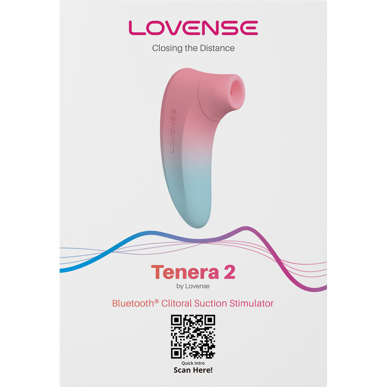 Lovense Tenera 2 Rechargeable Waterproof Silicone App Enabled Pressure Wave Clitoral Stimulator