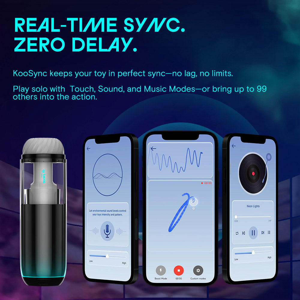 Kaotik Labs The Cocoon App Enabled Throbbing Warming Penis Masturbator