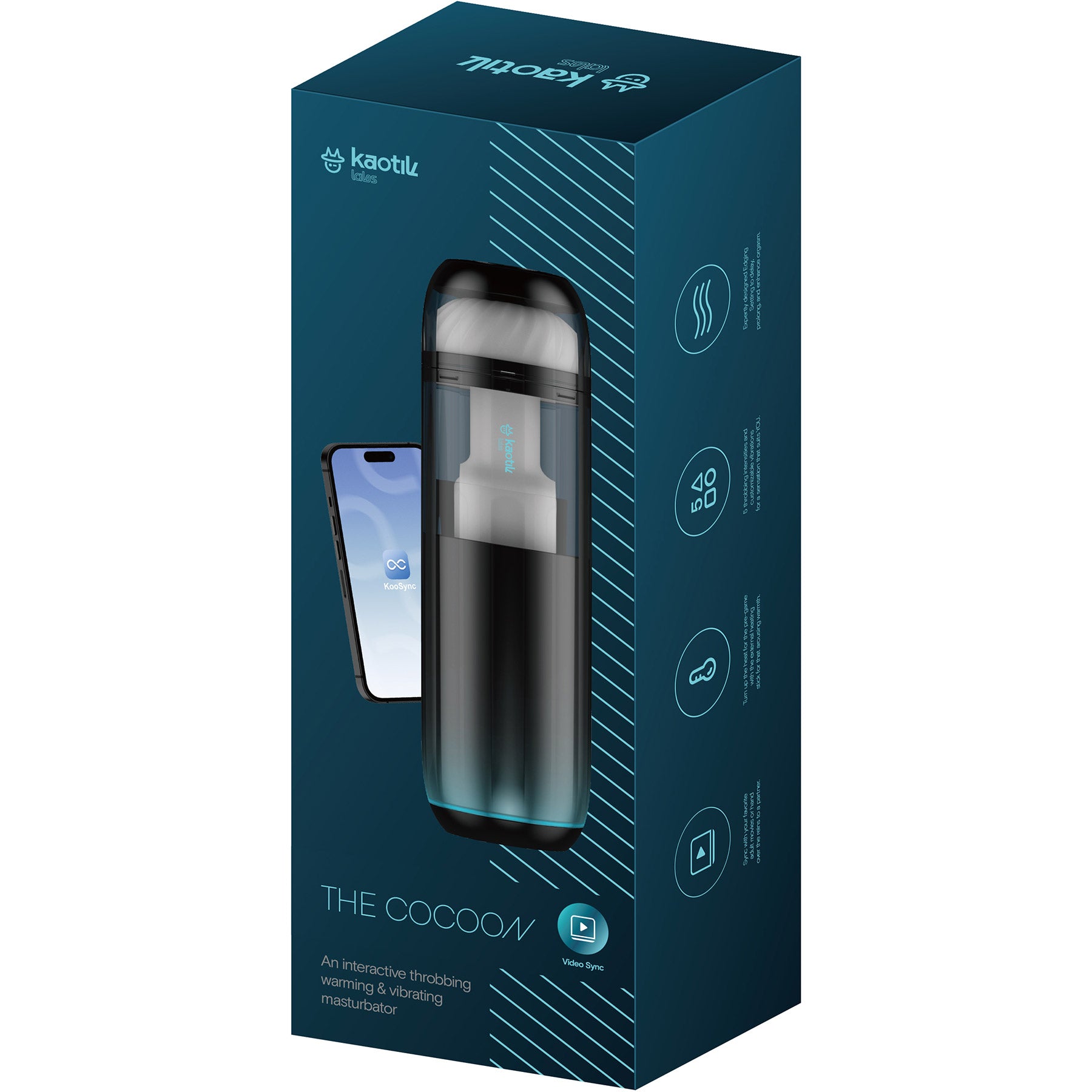 Kaotik Labs The Cocoon App Enabled Throbbing Warming Penis Masturbator