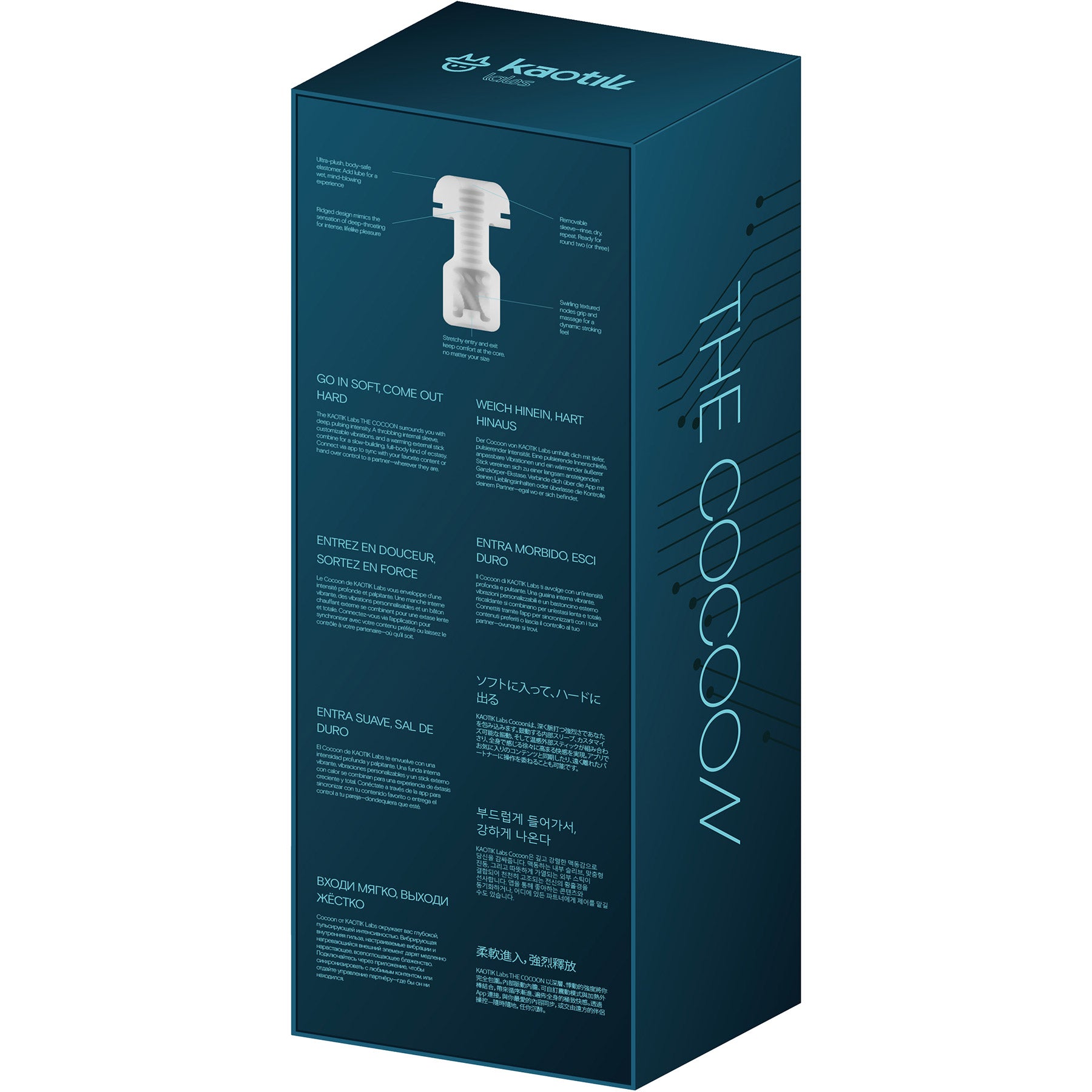 Kaotik Labs The Cocoon App Enabled Throbbing Warming Penis Masturbator