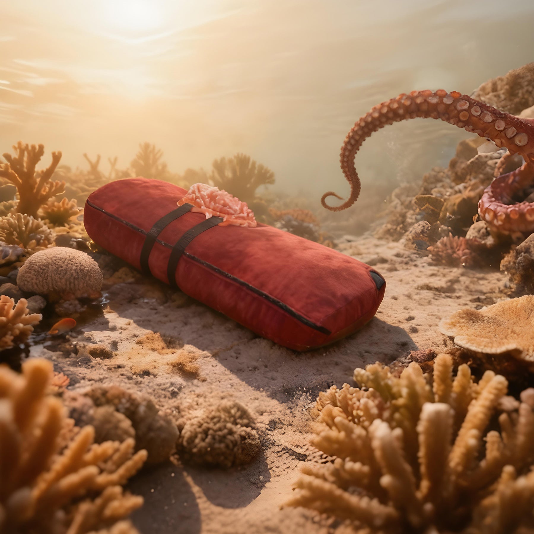 Uncover Creations The Tentacle Grinder Silicone Grinding Toy - Marble Firelight